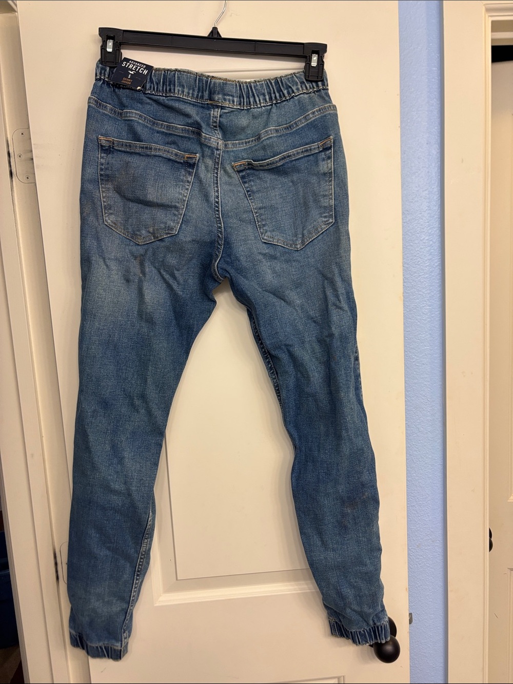 Hollister Skinny Jogger Men's Skinny Jeans in Dark Blue Wash advance stretch S - Picture 3 of 6